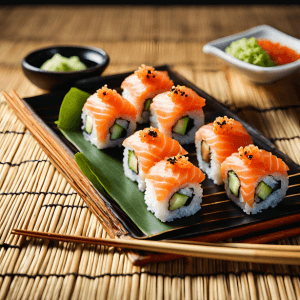 SALMON ROLL Cheese-concombre x6